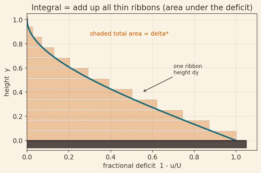 Figure — Boundary layer thickness, displacement thickness, momentum thickness
