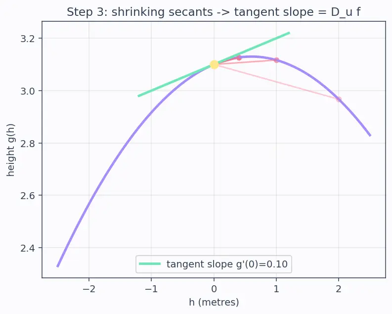 Figure — Directional derivative — definition, formula