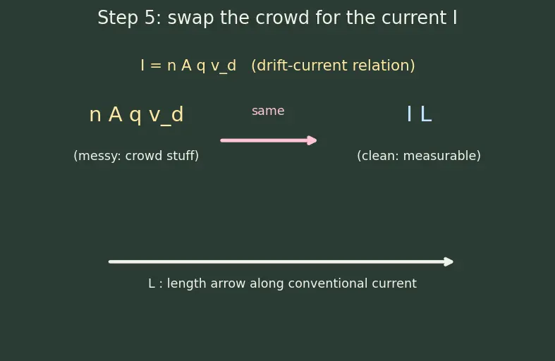 Figure — Magnetic force on current-carrying conductor