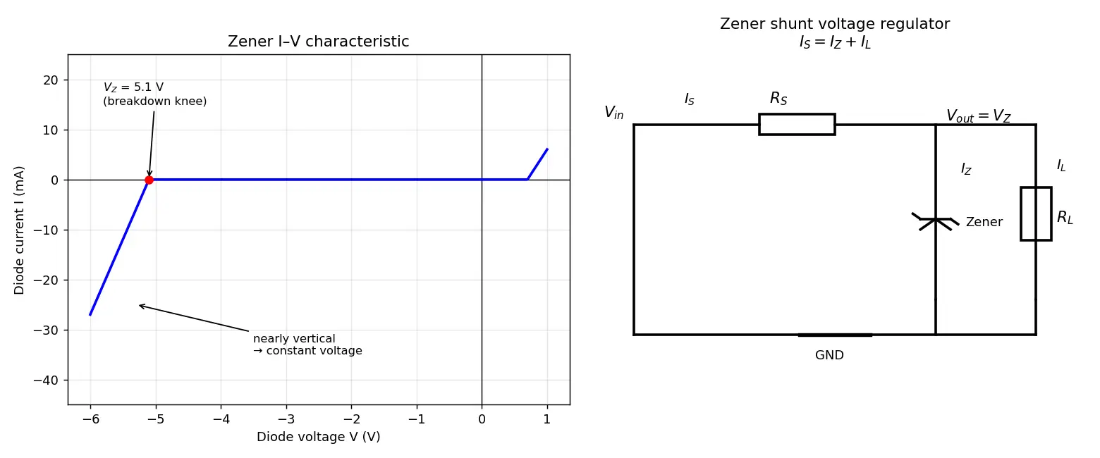 Figure — Zener diodes for voltage regulation