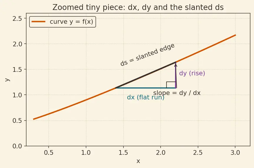Figure — Surface area of revolution