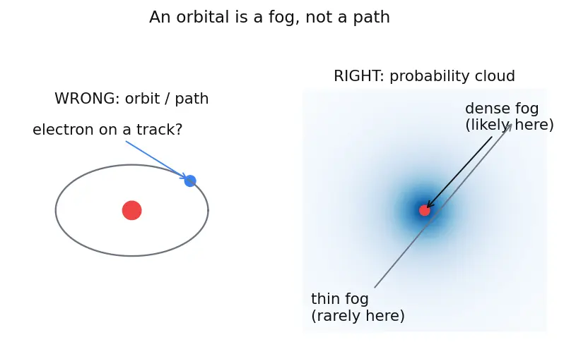 Figure — Orbital shapes — s (spherical), p (dumbbell), d (cloverleaf), f