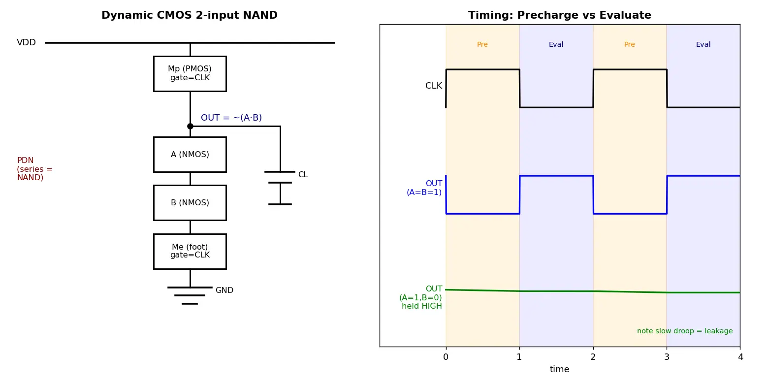 Figure — Dynamic CMOS logic