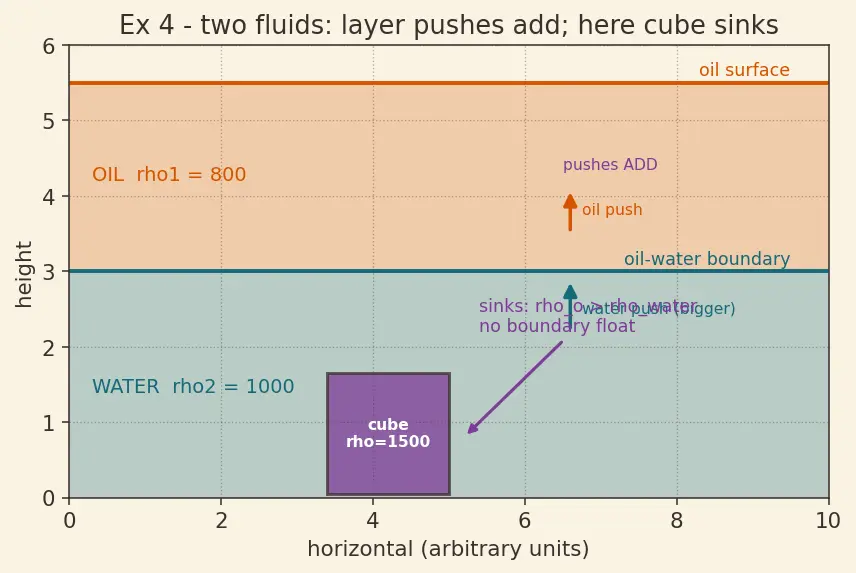 Figure — Buoyancy — Archimedes' principle, derivation from pressure difference