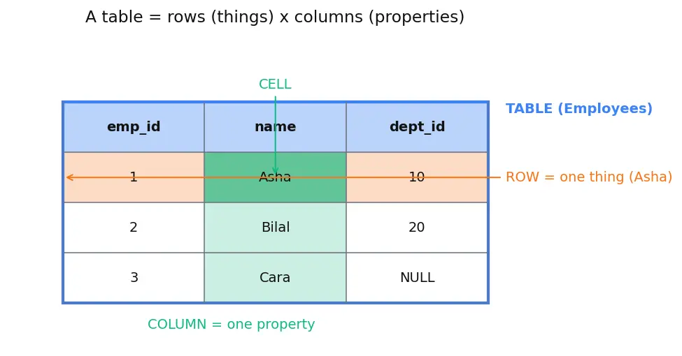 Figure — Joins — INNER, LEFT, RIGHT, FULL OUTER, CROSS, SELF