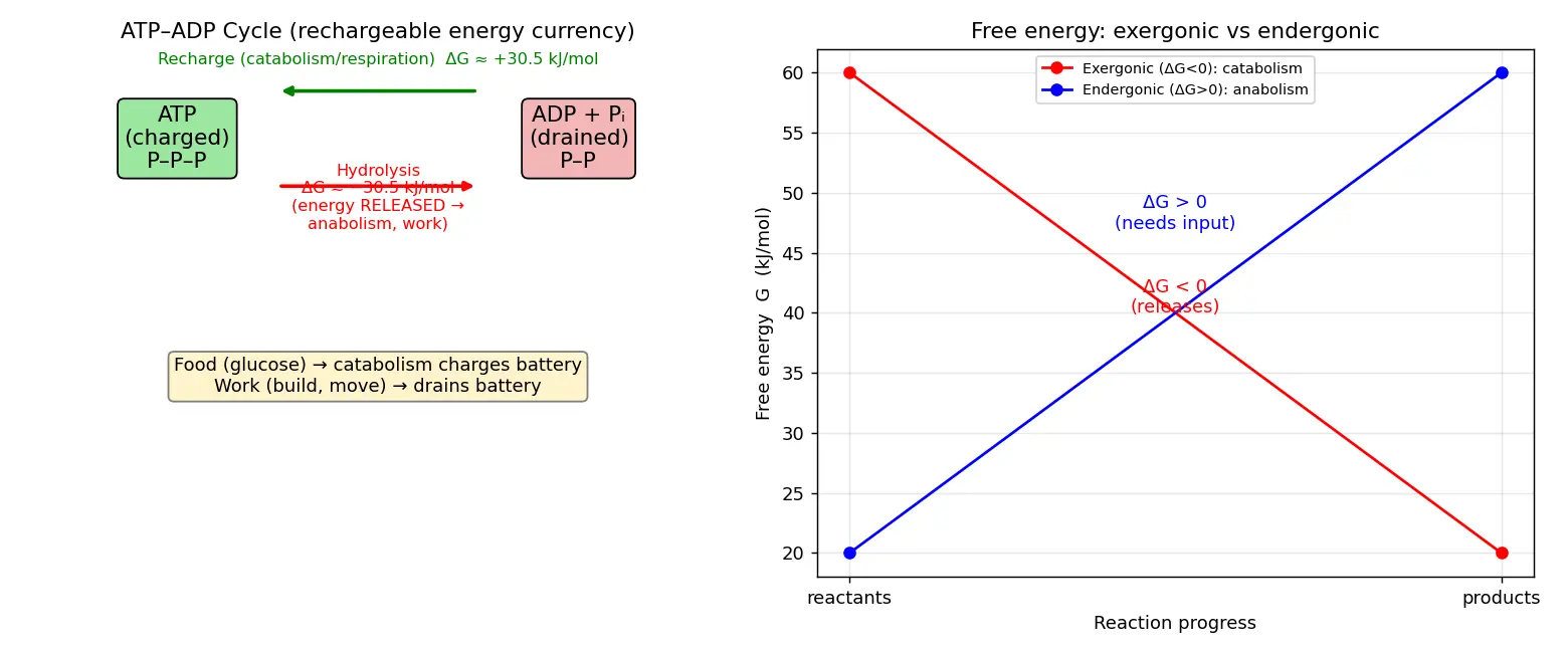 Figure — Define metabolism, energy, and ATP