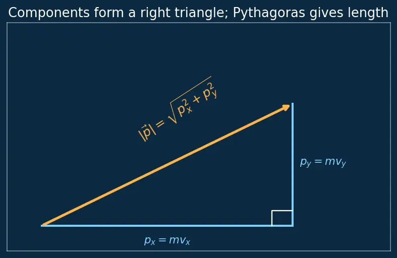 Figure — Linear momentum p = mv
