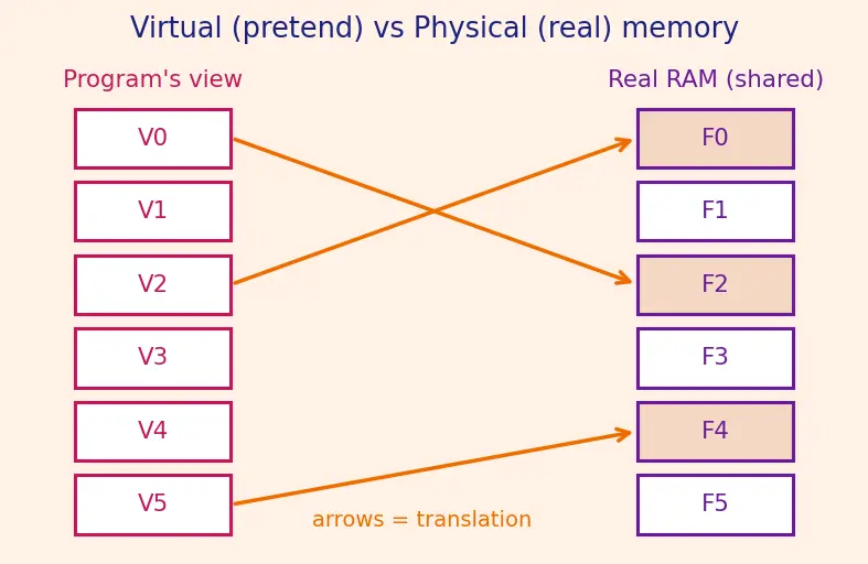 Figure — Page tables and multi-level paging