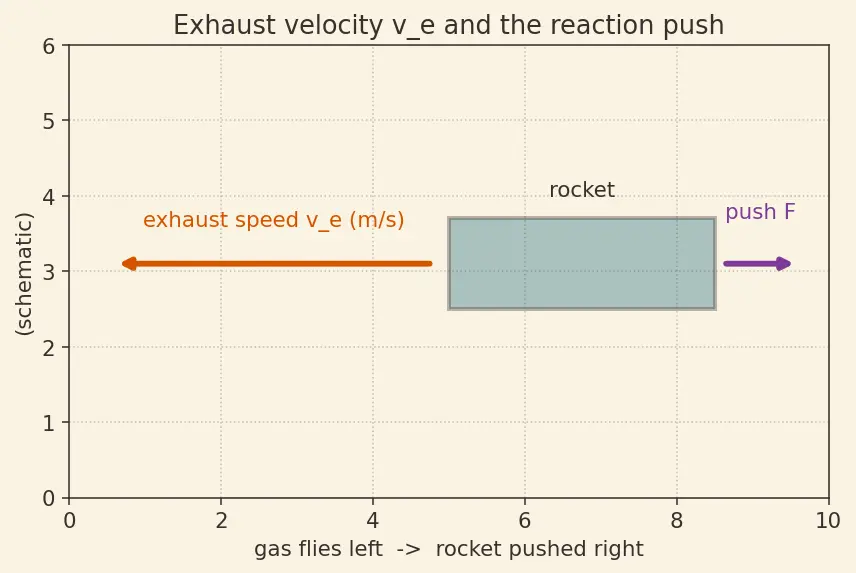 Figure — Typical Isp values — solid (~260s), LOX - RP1 (~311s), LOX - LH2 (~450s), ion engines (~3000s)