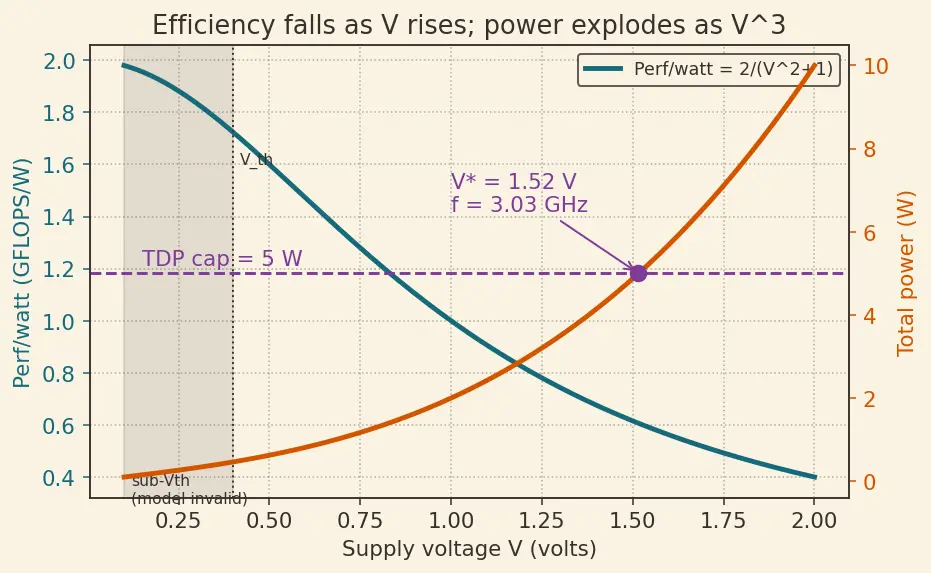 Figure — Energy efficiency (performance per watt)