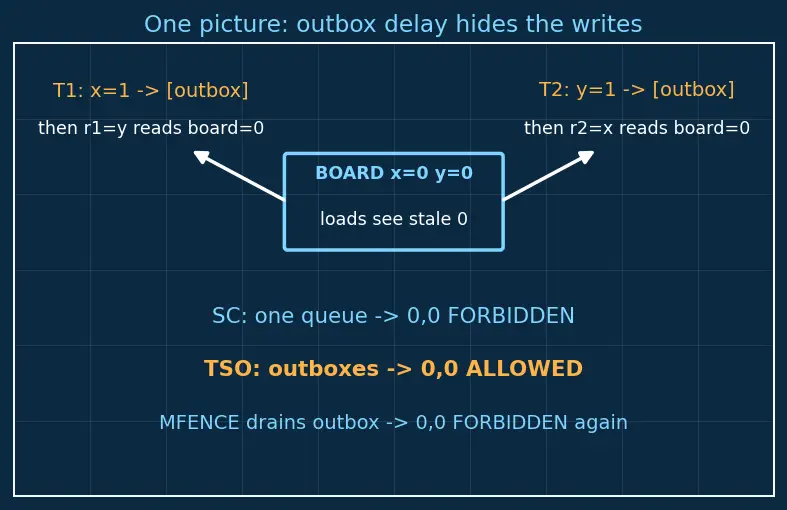 Figure — Memory models — sequential consistency, TSO, relaxed