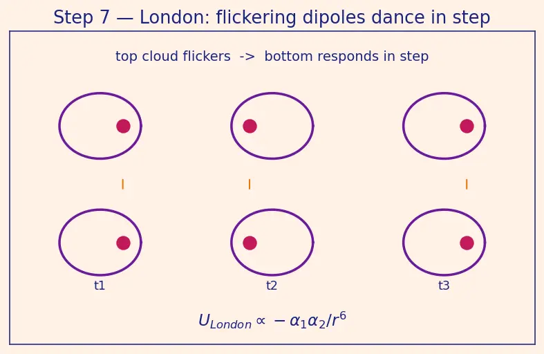 Figure — van der Waals forces — London dispersion, dipole-dipole, dipole-induced dipole