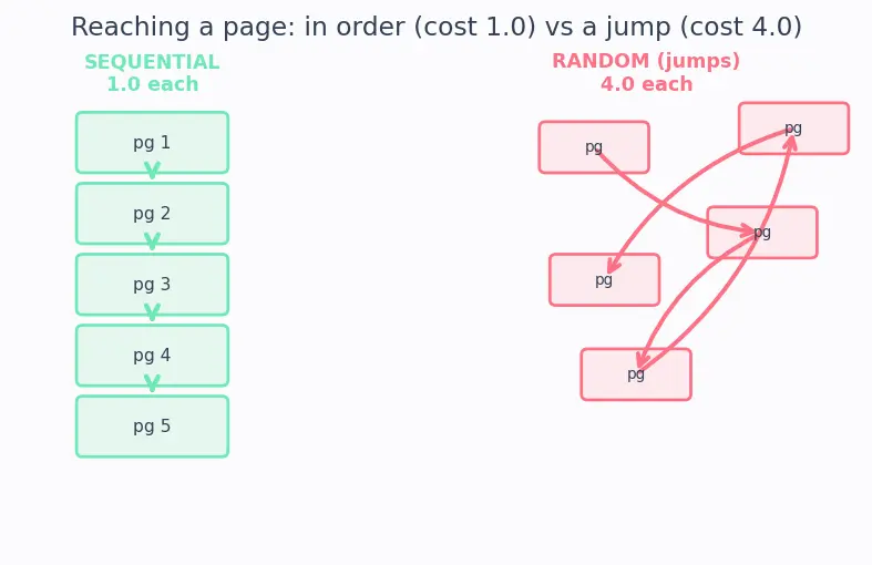 Figure — EXPLAIN — reading query plans, cost estimation