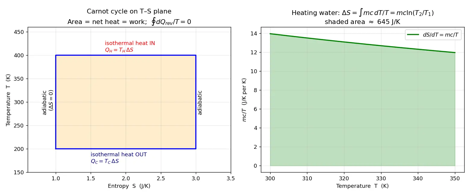Figure — Entropy — Clausius definition dS = dQ_rev - T