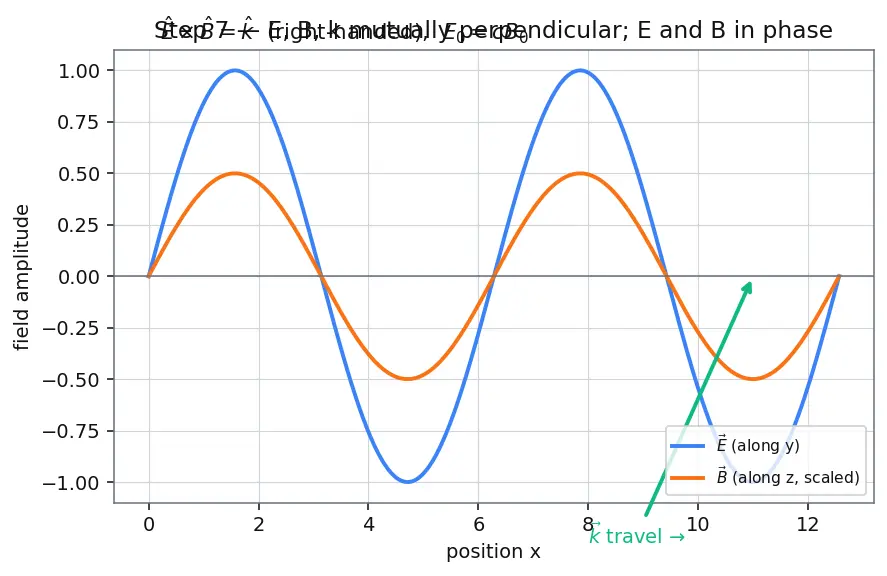 Figure — Electromagnetic waves — derivation from Maxwell's equations