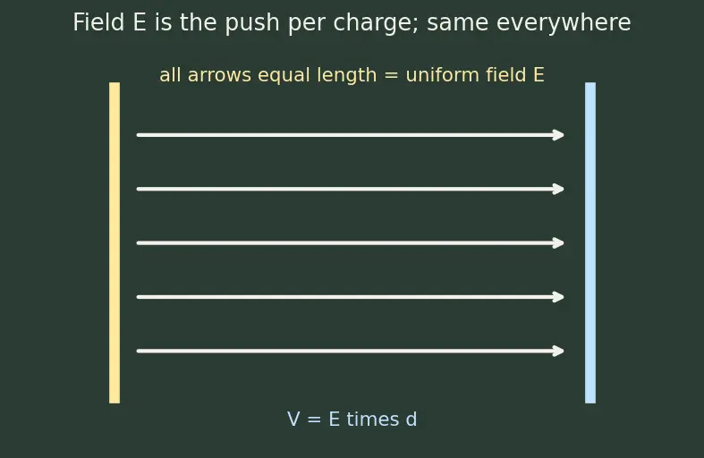 Figure — Dielectrics — polarization, dielectric constant, effect on capacitance