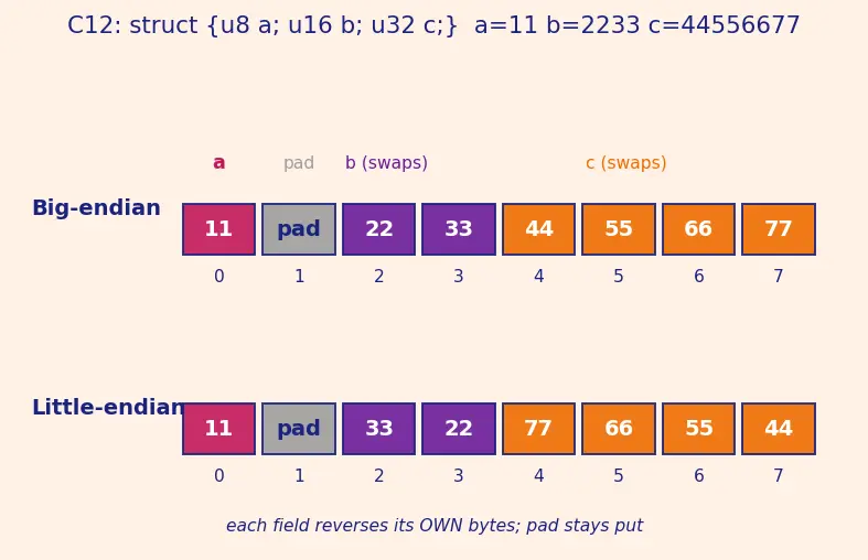 Figure — Endianness (big vs little)