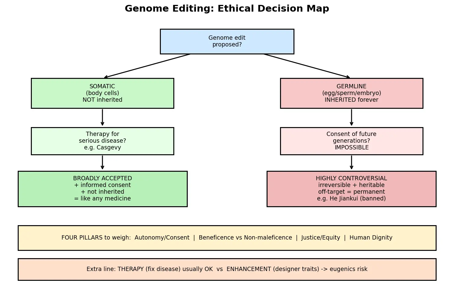 Figure — Discuss ethical issues of genome editing