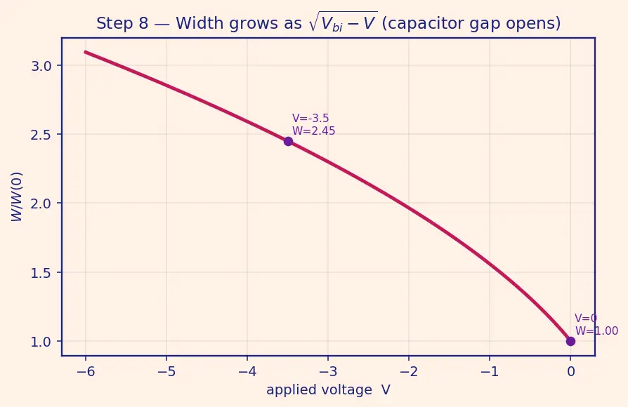 Figure — Reverse bias behavior
