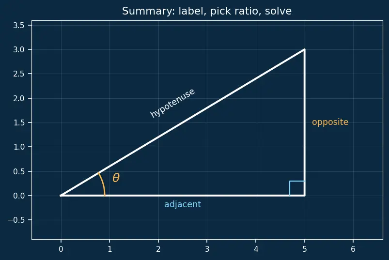 Figure — Applications — heights and distances problems