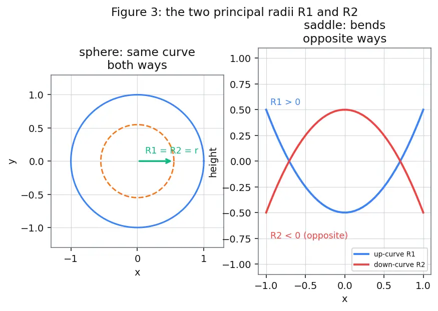 Figure — Surface tension — origin, Young-Laplace equation