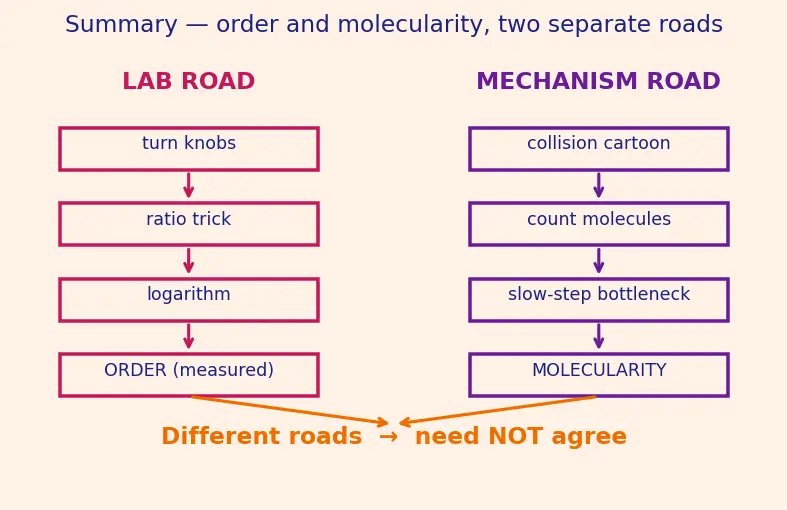 Figure — Rate law — order vs molecularity