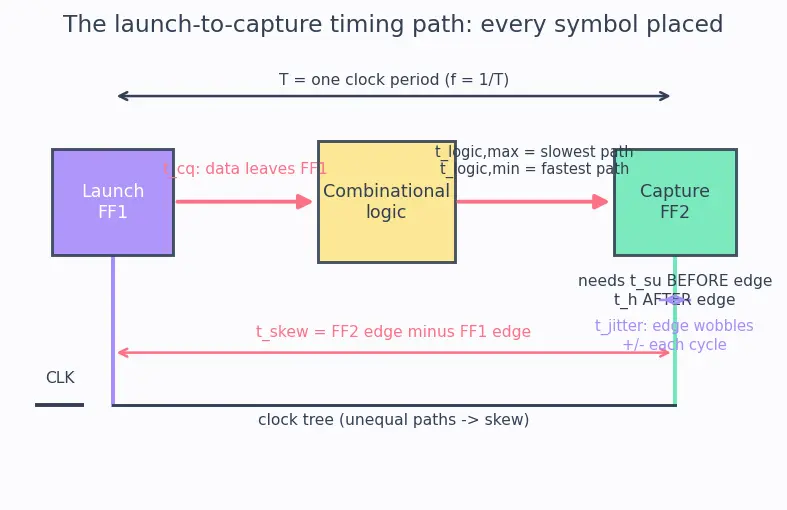 Figure — Clock skew and jitter