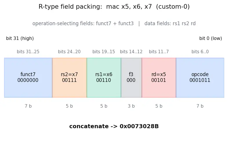 Figure — RISC-V custom extensions for accelerators