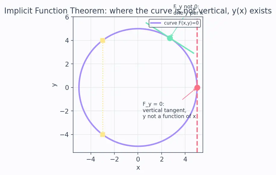 Figure — Implicit differentiation — technique, applications