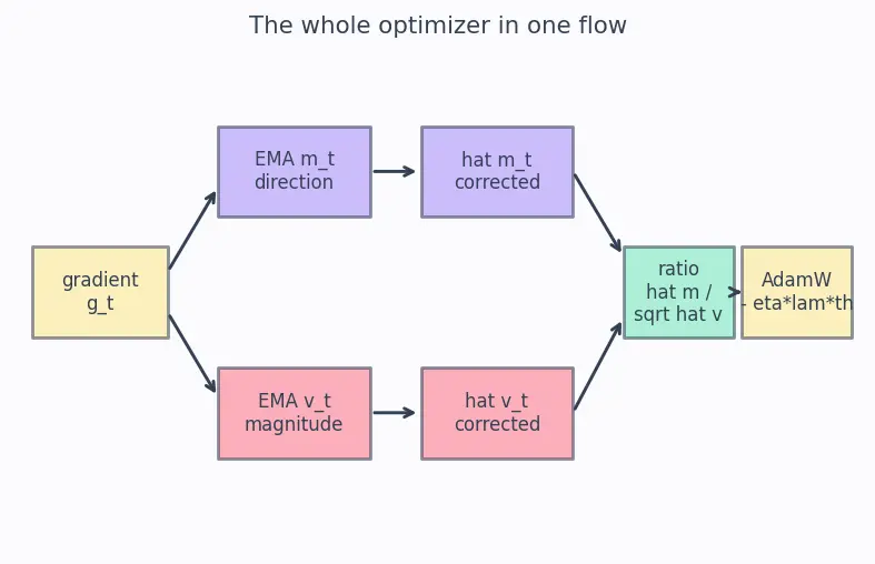 Figure — Adam and AdamW optimizers