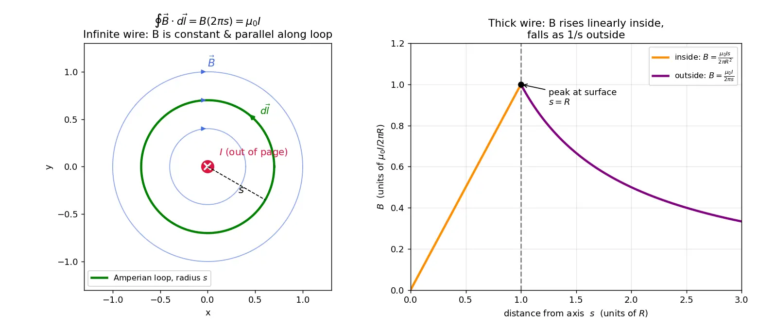Figure — Ampere's circuital law — magnetostatic form