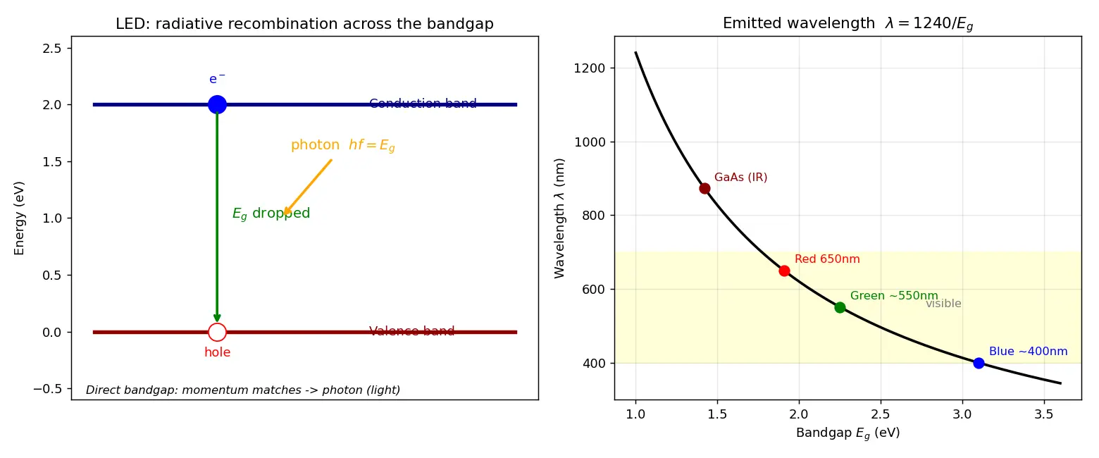 Figure — Light-emitting diodes (LED) operation