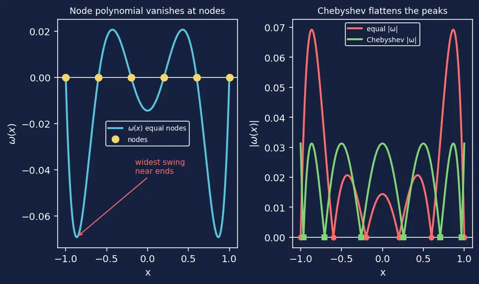 Figure — Error in polynomial interpolation
