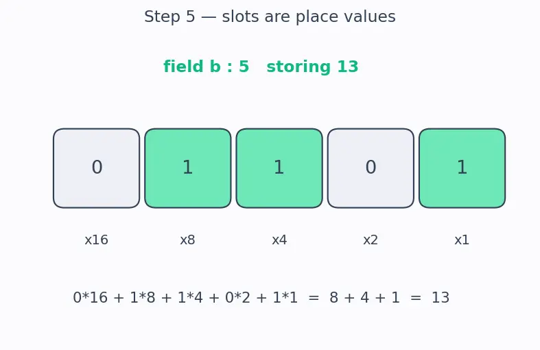 Figure — Bit fields in structs