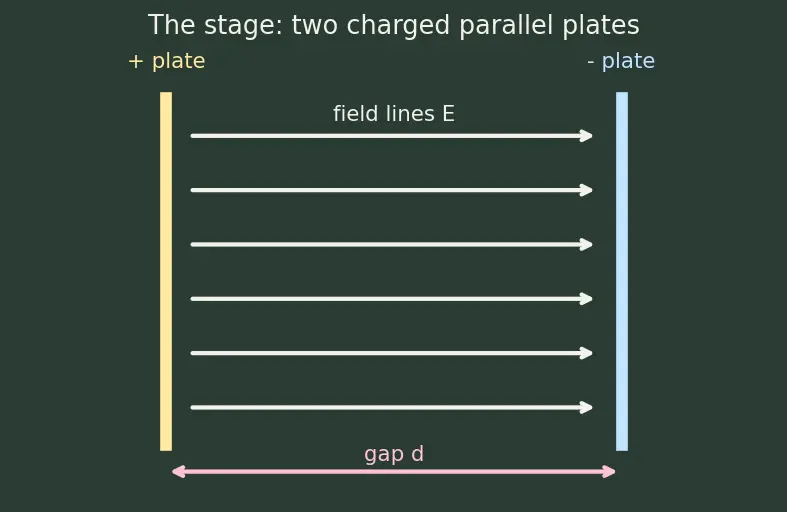 Figure — Dielectrics — polarization, dielectric constant, effect on capacitance