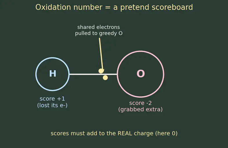 Figure — Oxidation number rules — assigning, change