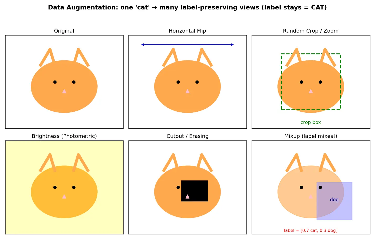 Figure — Data augmentation strategies