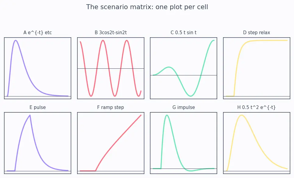 Figure — Solving ODEs with Laplace (including discontinuous forcing)