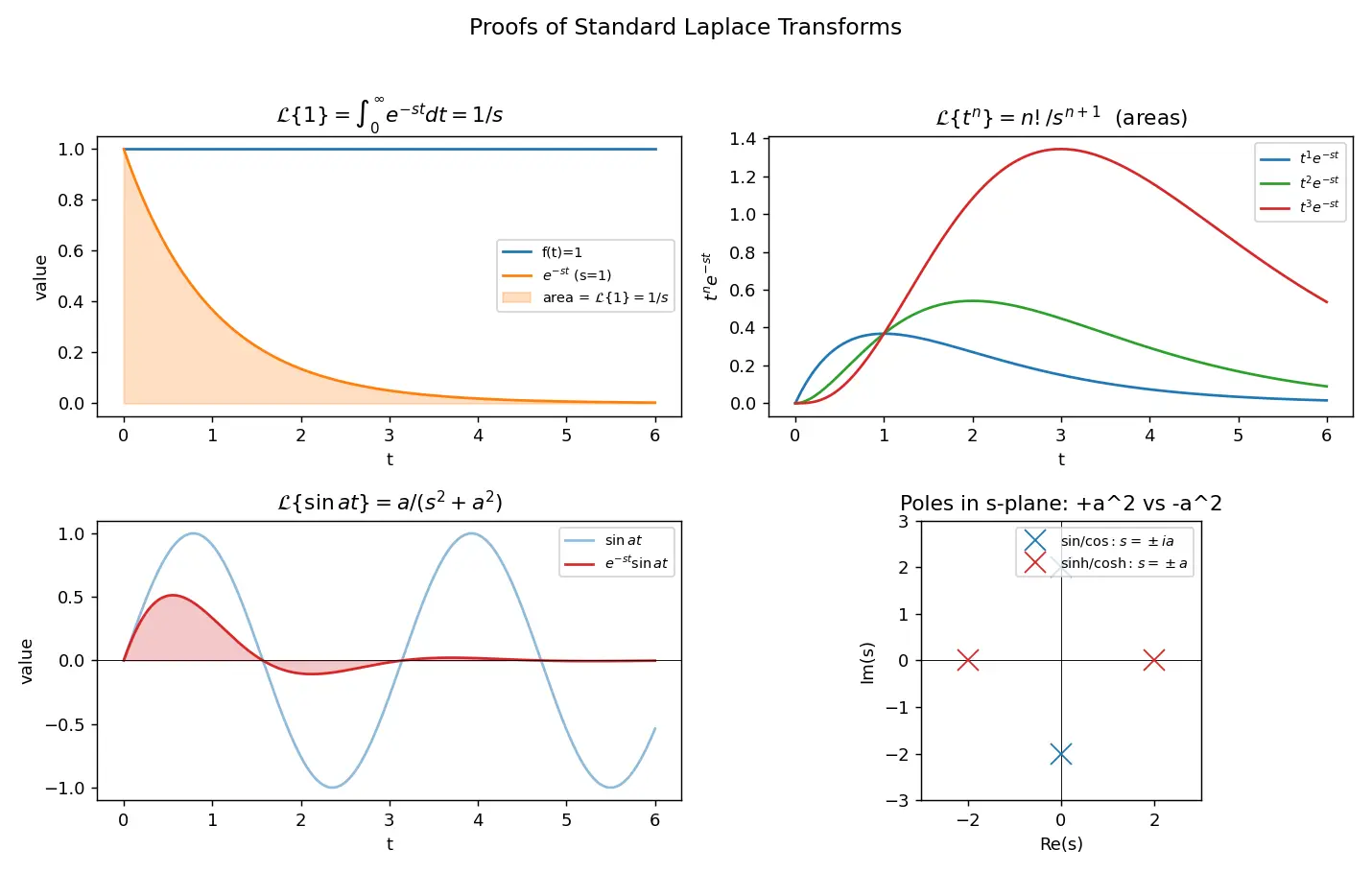 Figure — Transforms of standard functions — proofs