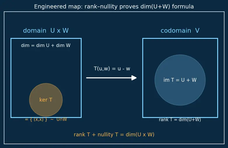 Figure — Rank-nullity theorem — proof