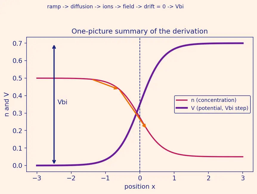 Figure — Formation of a PN junction