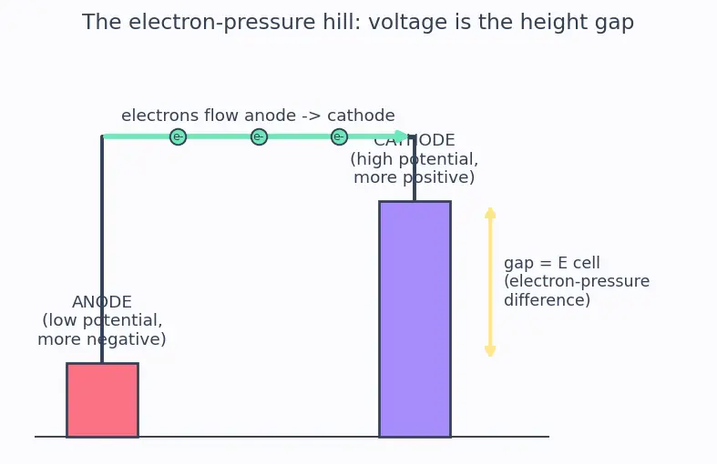 Figure — Galvanic (voltaic) cells — anode (oxidation), cathode (reduction)