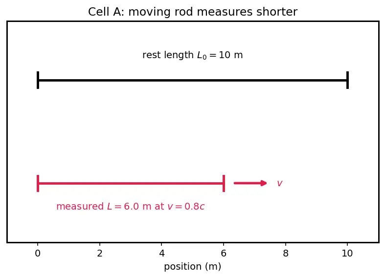 Figure — Length contraction — derivation