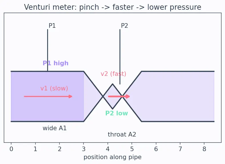 Figure — Applications — Pitot tube, Venturi meter, orifice flow