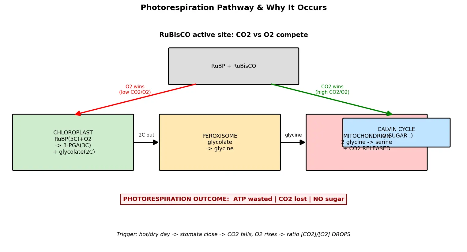 Figure — Explain photorespiration