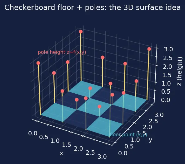 Figure — 3D plots — surface, wireframe