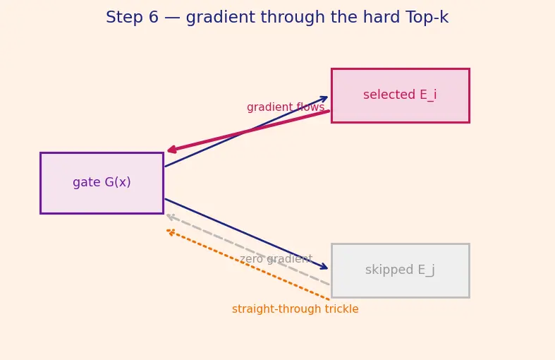 Figure — Sparse routing and gating networks
