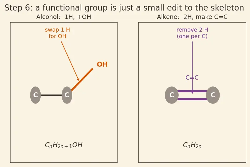 Figure — Functional groups and homologous series