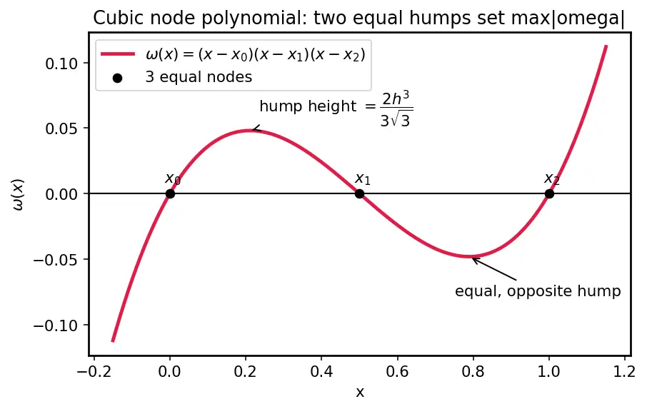 Figure — Error in polynomial interpolation
