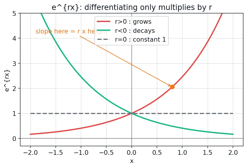 Figure — Homogeneous with constant coefficients — characteristic equation